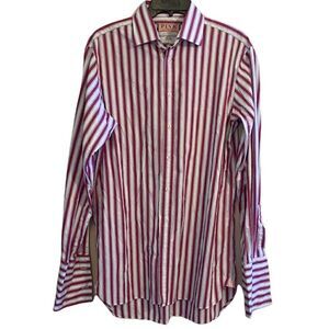 Thomas Pink | Striped Button-Up Shirt | Prestige | 15 1/2 x 36